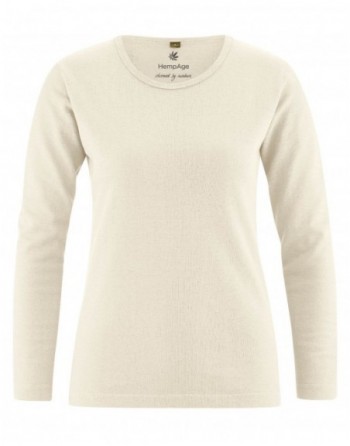 Basic Langarmshirt Damen...