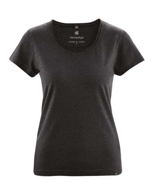 Luftiges T-Shirt Hanf/Biobaumwolle Normal Fit - black [e3fdf45db2d1e1352934367887e6045a]
