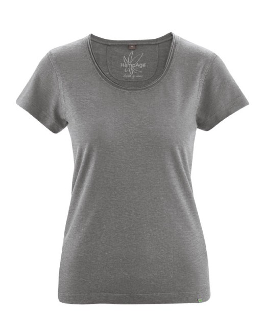 Luftiges T-Shirt Hanf/Biobaumwolle Normal Fit - taupe [c24cefbb5baaa61e4aa77de6d9d5358d]
