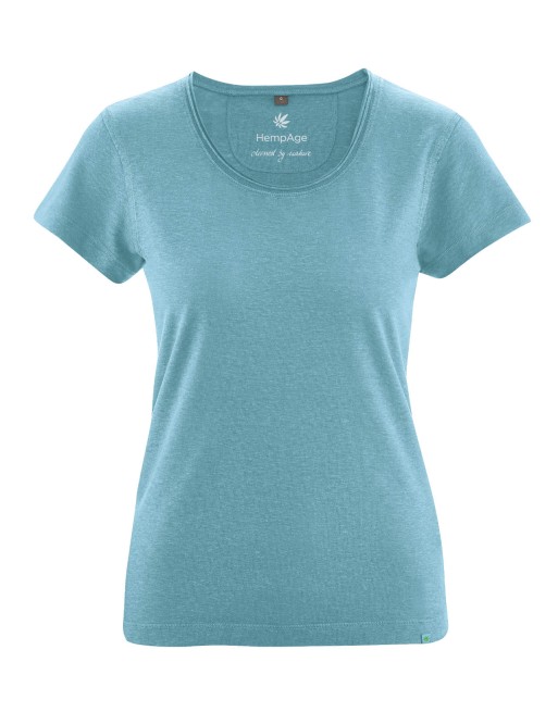 Luftiges T-Shirt Hanf/Biobaumwolle Normal Fit - wave [b196caec4f8819dc407639d9fc875fd2]