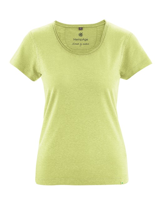 Luftiges T-Shirt Hanf/Biobaumwolle Normal Fit - lind [a1d40632a19049d05ee048ff44de46cb]