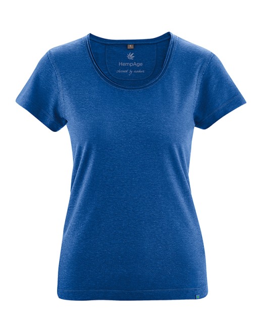 Luftiges T-Shirt Hanf/Biobaumwolle Normal Fit - royal [103c627bb42cbbc6fdf31655c584296e]