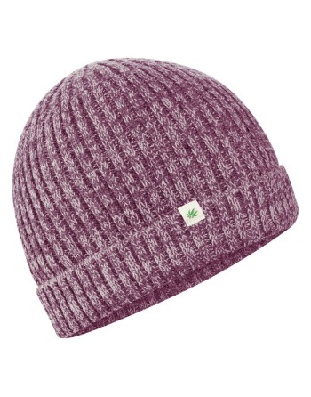 Seemanns-Strickmütze aus recycled Hanf/Biobaumwolle - purple-grey [e27403a10b79196c51cdb8b767311989]