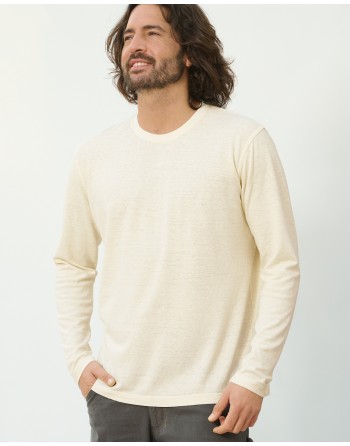 Basic Langarmshirt Herren Hanf/Biobaumwolle - Normal Fit - wolf [32aa9a1173ca73538c64bc8c0c3d643a]