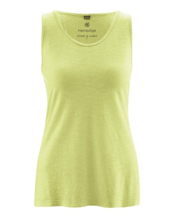 Lockeres Tank-Top Hanf/Biobaumwolle Damen Casual Fit - lind [d84ed5d88d48ebad1786d164c2002050]