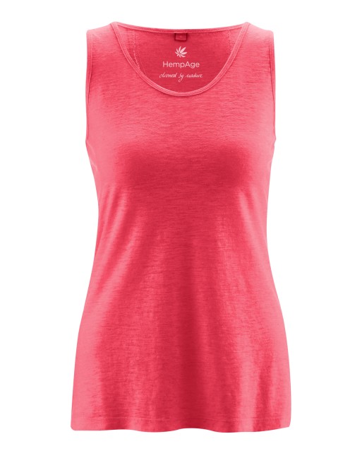 Lockeres Tank-Top Hanf/Biobaumwolle Damen Casual Fit - magnolia [a495f939e86f840dd7c53f97a510bd21]