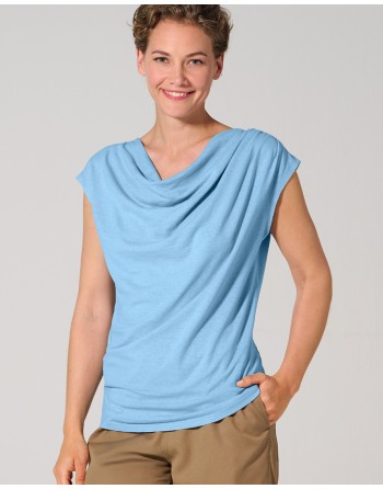 Wasserfallausschnitt Top Hanf/Biobaumwolle Normal Fit - black [b6858e31f5af87d575c19cc5b18ee049]