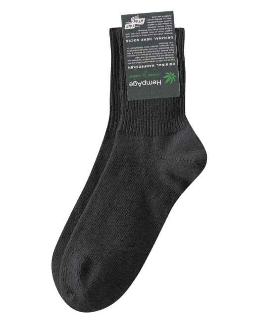 Wärmende Socke mit Yak Hanf/Biobaumwolle - black [cfa48e7f01e7b04d3fd0065091980c6b]