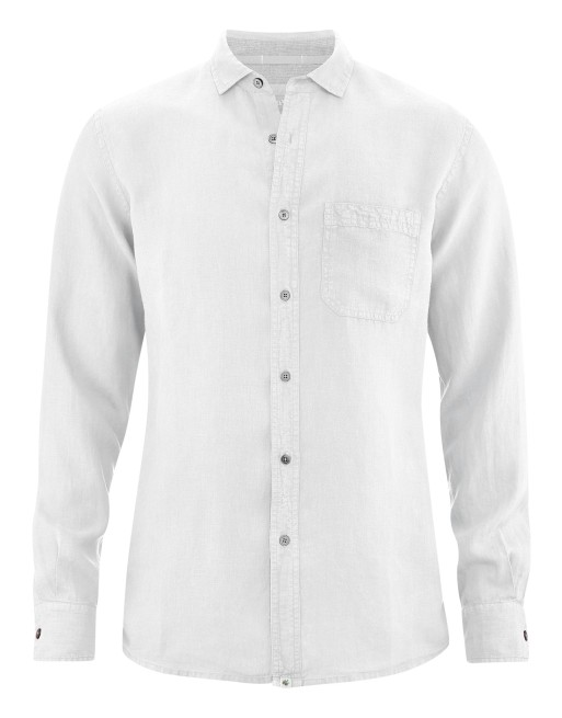 Reines 100% Hanfhemd Herren - Normal Fit - white [caa2c9f086ce45402a170e66c9b24b34]