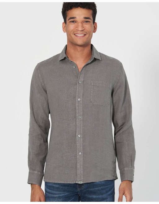 Reines 100% Hanfhemd Herren - Normal Fit - white [cd5cadf92976e25717f6e72d699c6864]