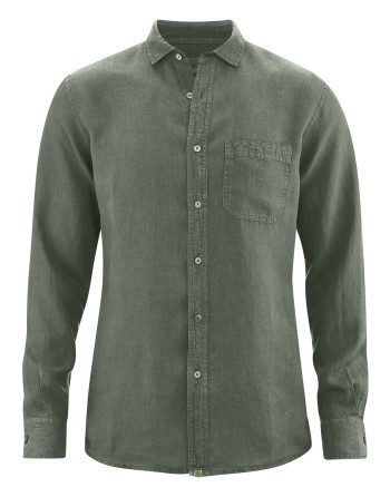 Reines 100% Hanfhemd Herren - Normal Fit - moss [51289365a632d7c5f4e4c122ee7ac003]