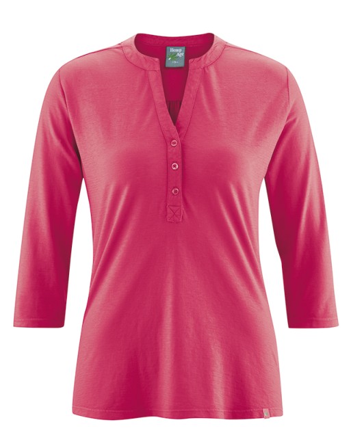 DH863 Stehkragen Shirt - tomato [12e7ea71b5aa50f7213946b1b4da11e0]