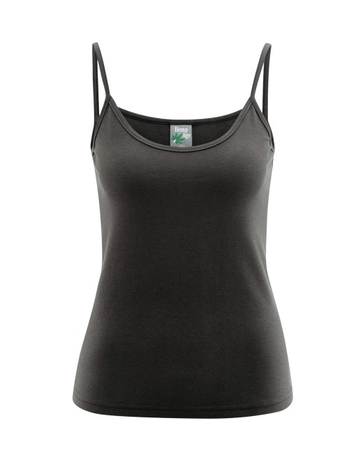 Elastisches Trägertop Hanf/Biobaumwolle Slim Fit - black [7da0374744ca0f2176ef0fc4cfce36b4]