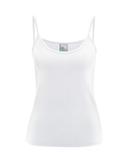 Elastisches Trägertop Hanf/Biobaumwolle Slim Fit - white [7b213a4049c0eaece9e0490d72888013]