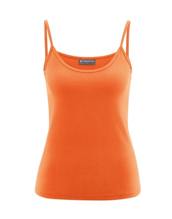Elastisches Trägertop Hanf/Biobaumwolle Slim Fit - nectarine [f03ccdd08d89723b7b7b6a12b0274e49]