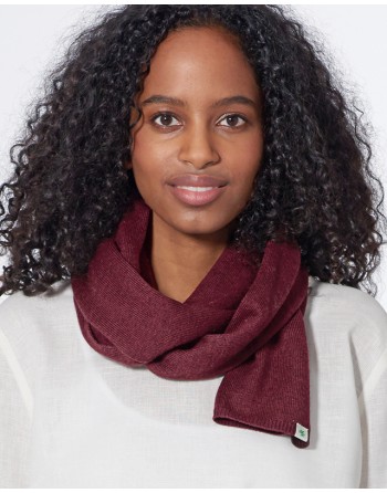 Klassischer Strickschal Hanf/Biobaumwolle - anthrazit [9b5150ffa1463599b6eb573f522a2913]