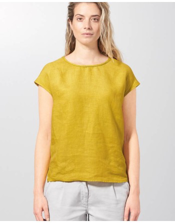 Klassische Hanfbluse aus 100% Hanf - Normal Fit - blueberry [6570b2c6d2f4bd83541d7aa78e994221]