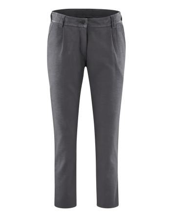 7/8 Bundfaltenhose aus Hanf/Biobaumwolle - anthrazit [626d0d7f3c56f7310d01b0107e65cf5a]