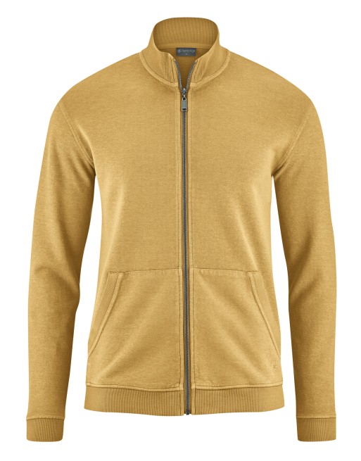 Sweat Jacke Hanf/Biobaumwolle Normal Fit - dijon [5af8deafe64e1b126a96f4380a566299]