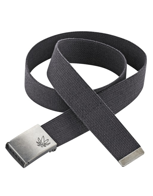 Verstellbarer Gürtel aus Hanf/Biobaumwolle - One Size - anthrazit [89f6e755ae3c3aee8756bf152f56a41c]