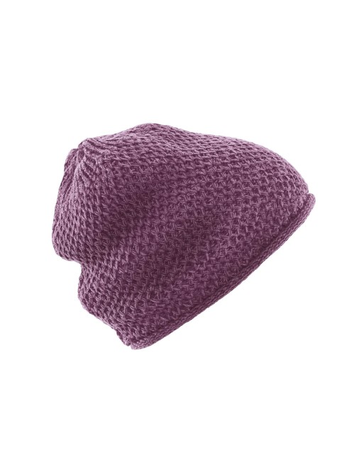 Legere Strick-Beanie aus Hanf & Bio-Baumwolle Unisex - purple [a4cc5b11c095a0e5c3d31a0b18396106]
