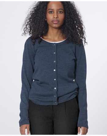 Edler Strickcardigan aus Wolle und Hanf/Biobaumwolle Normal Fit - rock [13fa02663a41ac50126f3fabedeec16b]