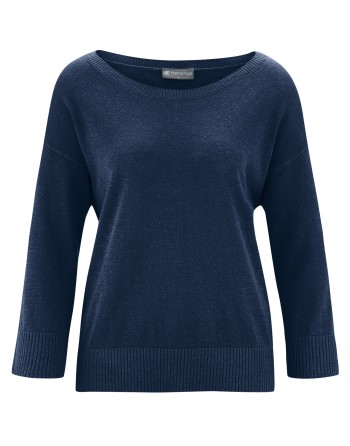 Leichter Pullover Hanf/Biobaumwolle Normal Fit - navy [f49f033e93e7e0e5c98d7c0db9c49e2a]