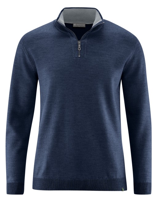 Zeitloser Wolltroyer Hanf/Biobaumwolle Normal Fit - navy [5c6bacef23e21218cdd3bde5fa74e4b7]