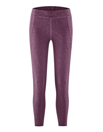Melierte Yoga Leggins Hanf/Biobaumwolle - purple [34affedcb440cf181c742b689a877a8c]