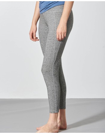 Melierte Yoga Leggins Hanf/Biobaumwolle - purple [b8845c786ec11aa6e3377796a6c29578]
