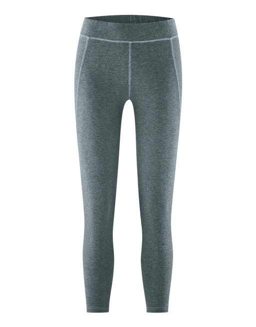 Melierte Yoga Leggins Hanf/Biobaumwolle - titan [f7118986f6008139f8120966f22699f6]