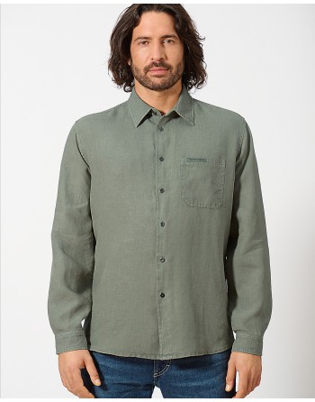 Lässiges 100% Hanf Hemd - Casual Fit - taupeC [470b53fb3deab47c58315656b759d2e3]