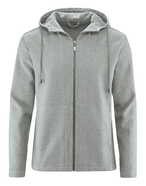 Lässige Kapuzenjacke aus Hanf/Biobaumwolle Normal Fit - dark [42a1febfcded05cc4526a45ddf864223]