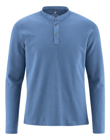 Casual Langarmshirt Hanf/Biobaumwolle Casual Fit - blueberry [3239c490b055c6858c159101d72a0dd7]