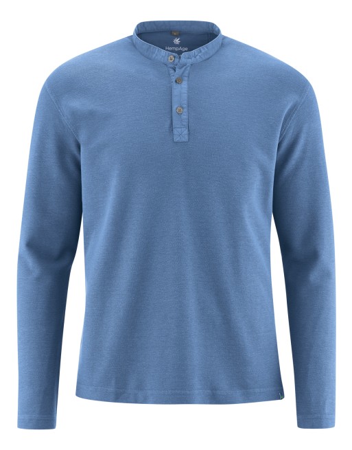 Casual Langarmshirt Hanf/Biobaumwolle Casual Fit - blueberry [3239c490b055c6858c159101d72a0dd7]