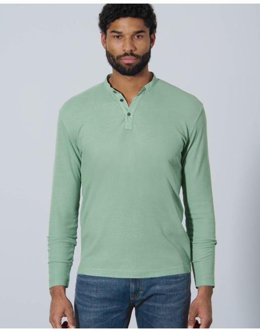 Casual Langarmshirt Hanf/Biobaumwolle Casual Fit - blueberry [3bd9c9babd9601a86e1b8104c1df3cf4]