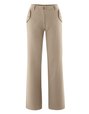 Highrise Palazzo Hose Hanf/Biobaumwolle - grit [4e503079324f2271aed9c0bfcba47dc7]