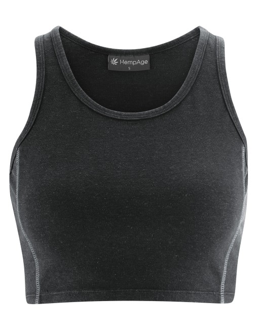 Basic Yoga-Top Hanf/Biobaumwolle Slim Fit - black [d34b342e9c2689dc2d3e2c658b8f4643]