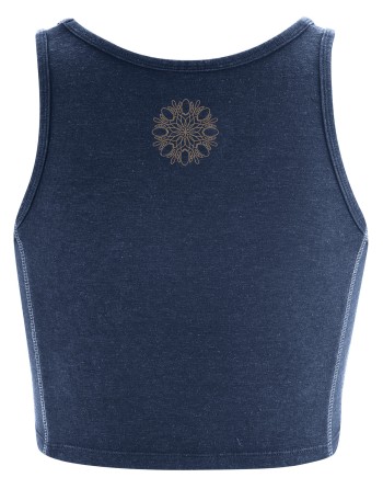 Basic Yoga-Top Hanf/Biobaumwolle Slim Fit - navy [805e16600ad887c48cf9fca9fd22c4dd]