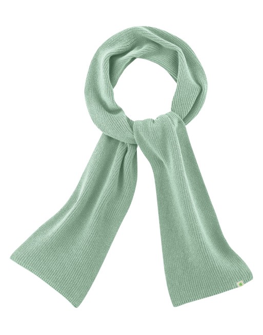 HempAge Monochromer Schal aus Hanf & Bio-Baumwolle – Unisex - menta [ab9009f2604f1436fb6d20edfe5fc59d]