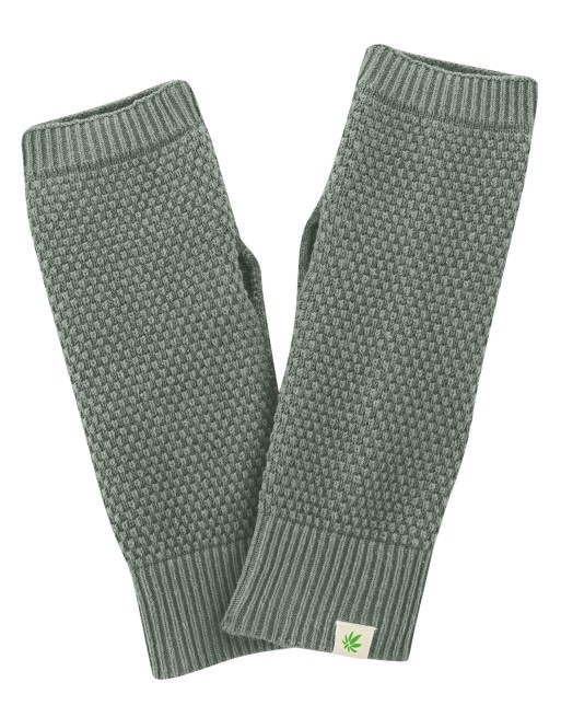 Wärmende Stulpen aus Hanf/Biobaumwolle - thyme [87b0e24d095f5ddc7cb3d4d064cf6f43]
