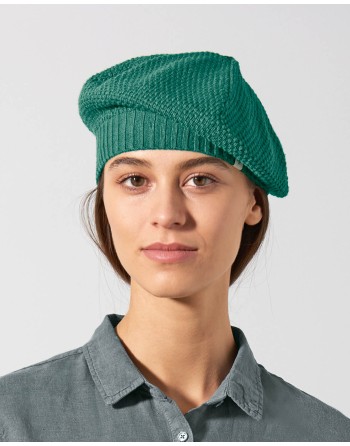Feine Baskenmütze aus Hanf/Biobaumwolle - anthrazit [709a4ca1593560073febe4219e2e317d]