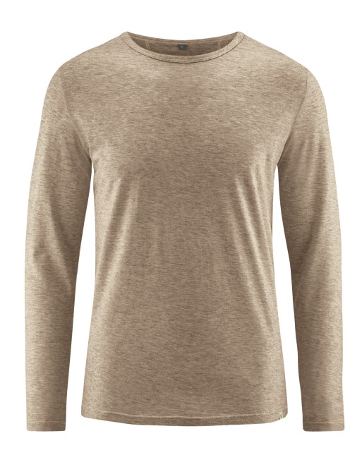 Langarmshirt Herren mit Yakwolle Hanf/Biobaumwolle Normal Fit - grit [ec87d35e3a05d3881b0e0a27e91f744c]