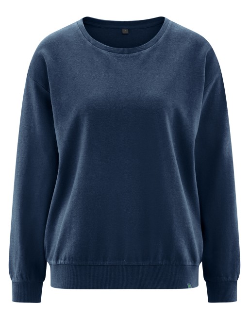 Basic Sweatshirt Hanf/Biobaumwolle Casual Fit - navy [5b783fb2719fa4baf69f4f85d095e642]