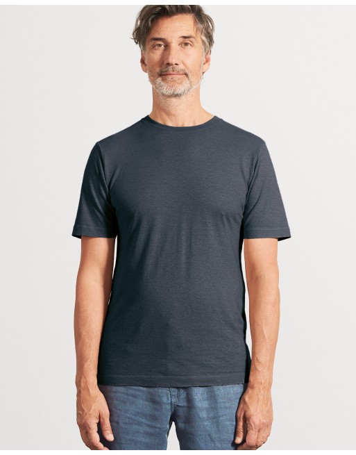 Körpernahes T-Shirt Hanf/Biobaumwolle - Slim Fit - taupe [513f5eff5e91db1f514063db71ab4d5d]