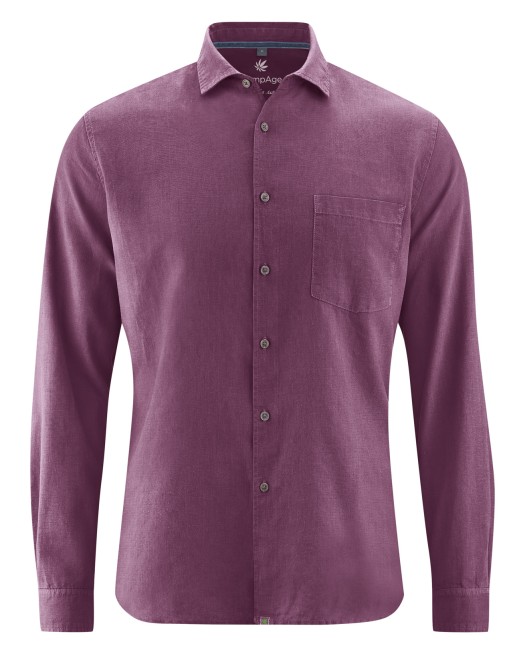 Edles Business Hemd Hanf/Biobaumwolle - Normal Fit - purple [bb1fc7ac5ee2c21025ddee6e8fc8f0a7]