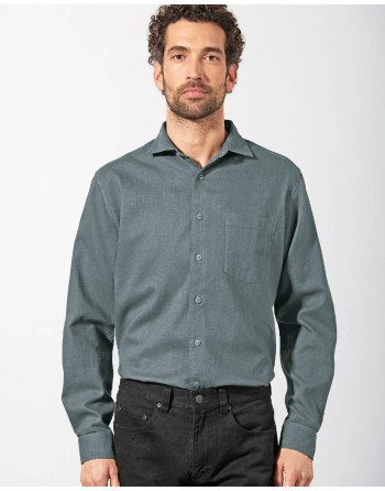 Edles Business Hemd Hanf/Biobaumwolle - Normal Fit - purple [76ba757e18a63b7fd3ac98e61b067d89]
