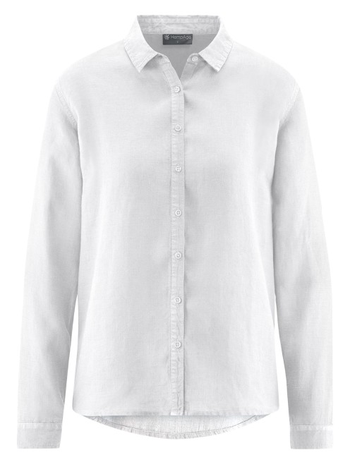 Reine 100% Hanfbluse - Casual Fit - white [3b2f173c82ec50a284c259434c2c0b77]