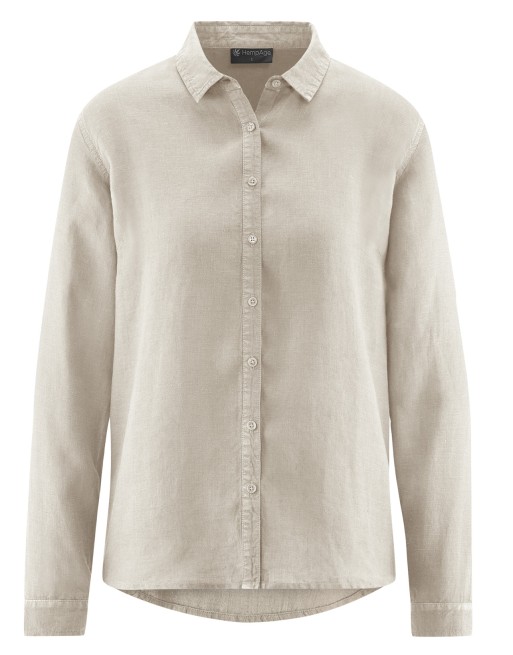 Reine 100% Hanfbluse - Casual Fit - distel [57c91c416cc2736c0b88266c96bbd324]