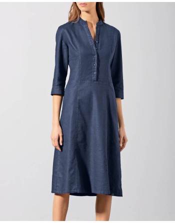 Modernes Hemdblusenkleid Hanf/Biobaumwolle Normal Fit - black [953b421bb0313d7de8a0befaeb44e091]